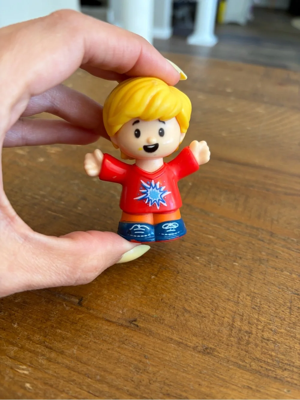 Fisher Price Little People Eddie fireworks shirt as is